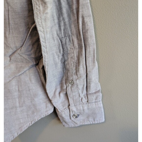 Woolrich Size Large Mens Gray Shirt Button Down Top Double Layer Plaid Grey LS - Picture 5 of 6